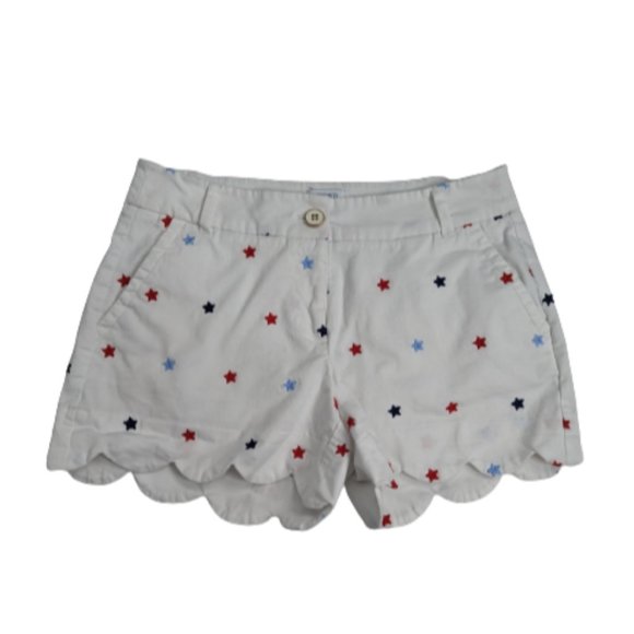 Crown & Ivy Embroidered Americana Stars Shelby Shorts 4 - Picture 2 of 7